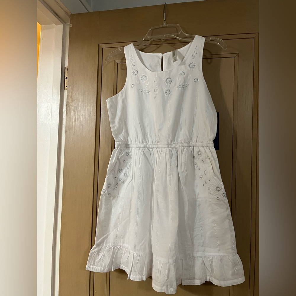 NWT - Cherokee Dress - White - Size 10/12